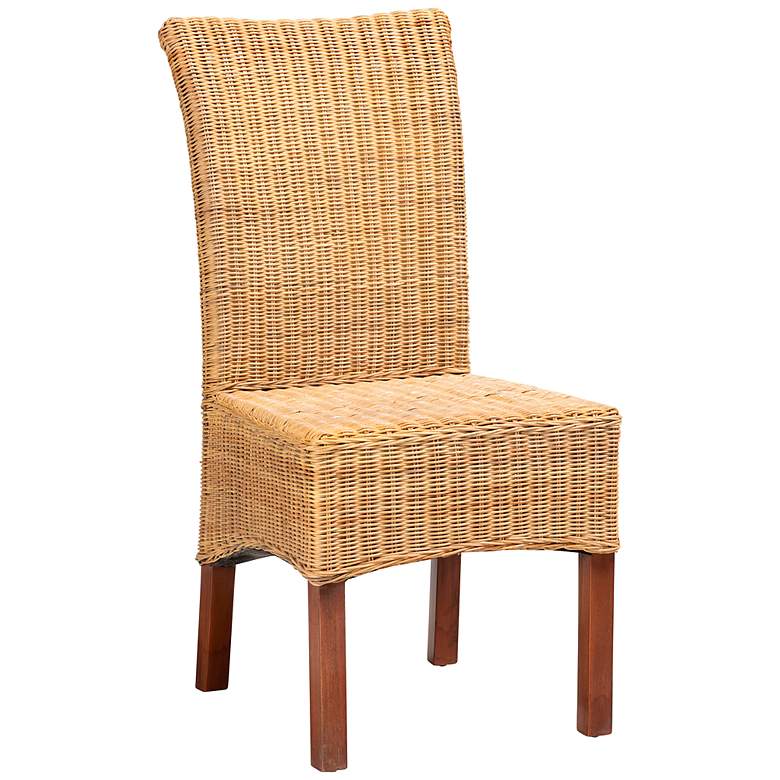 Image 2 Baxton Studio Shamara Natural Brown Rattan Dining Chair