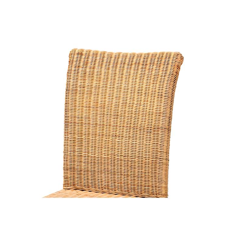 Image 3 Baxton Studio Shamara Natural Brown Rattan Dining Chair more views