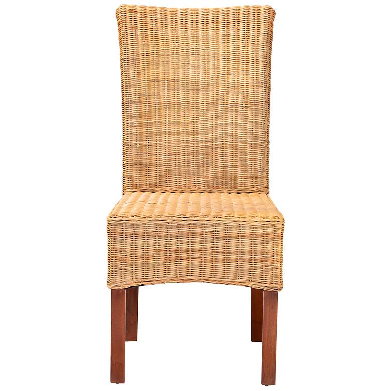 Image 6 Baxton Studio Shamara Natural Brown Rattan Dining Chair more views