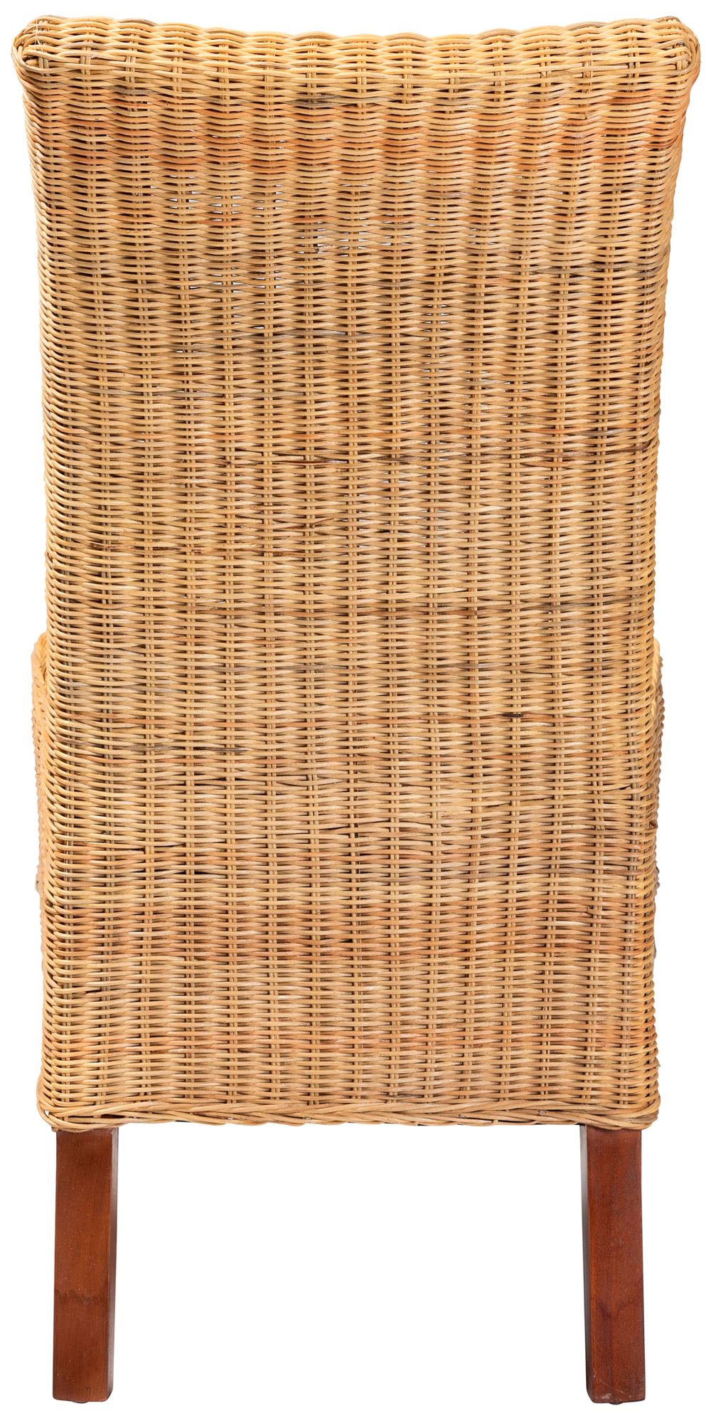 Baxton Studio Shamara Natural Brown Rattan Dining Chair