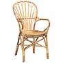 Baxton Studio Sheraton Natural Rattan Armchair