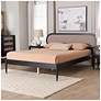 3_Baxton Studio Shirin Beige Fabric and Black Wood Queen Platform Bed more views