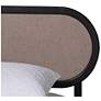 6_Baxton Studio Shirin Beige Fabric and Black Wood Queen Platform Bed more views