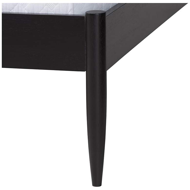 Image 7 Baxton Studio Shirin Beige Fabric and Black Wood Queen Platform Bed more views