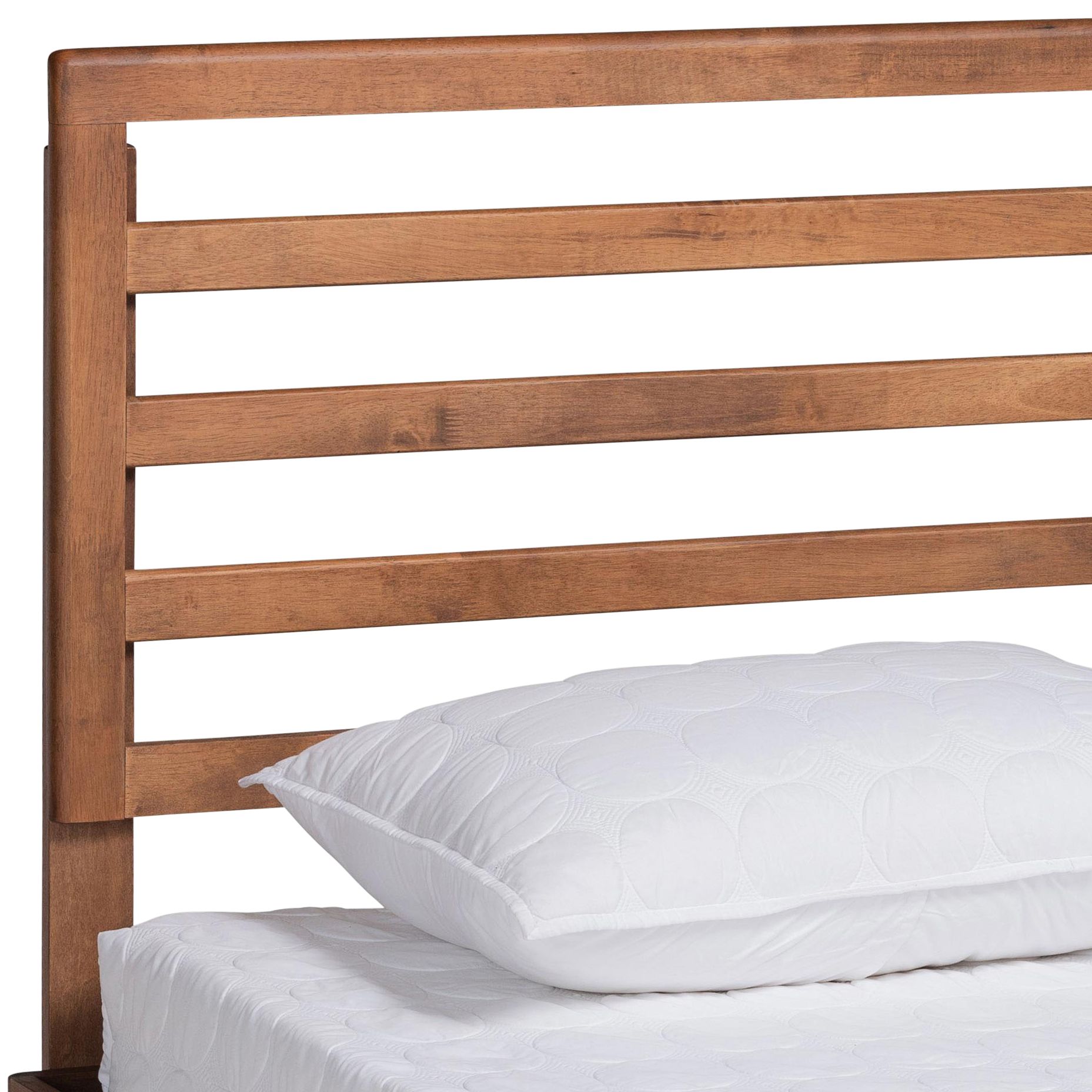 Image 2 Baxton Studio Shiro Ash Walnut Wood Twin Platform Bed more views