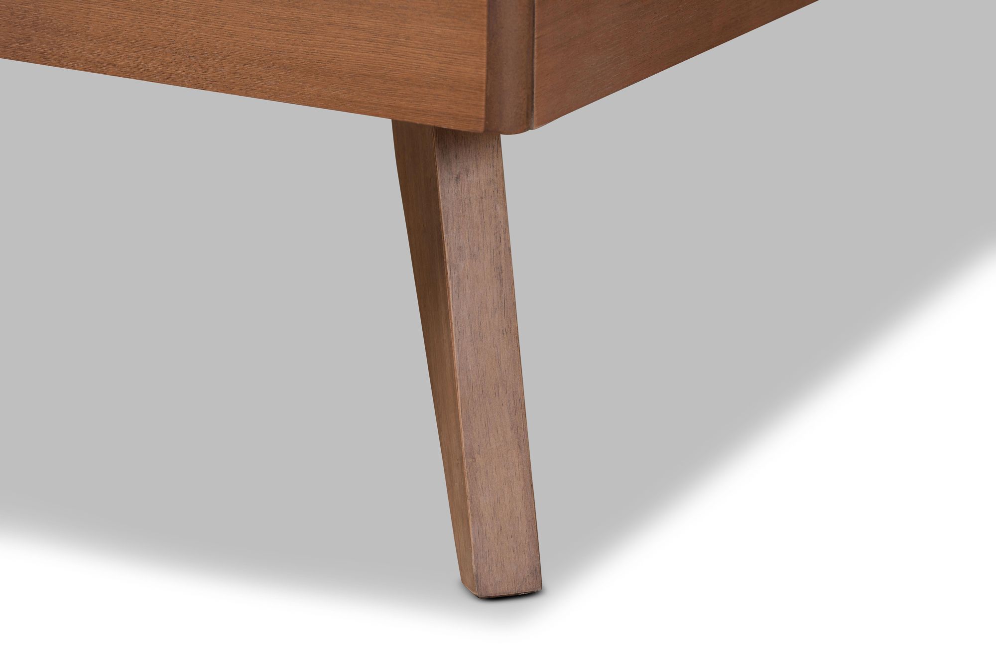 Image 5 Baxton Studio Shiro Ash Walnut Wood Twin Platform Bed more views