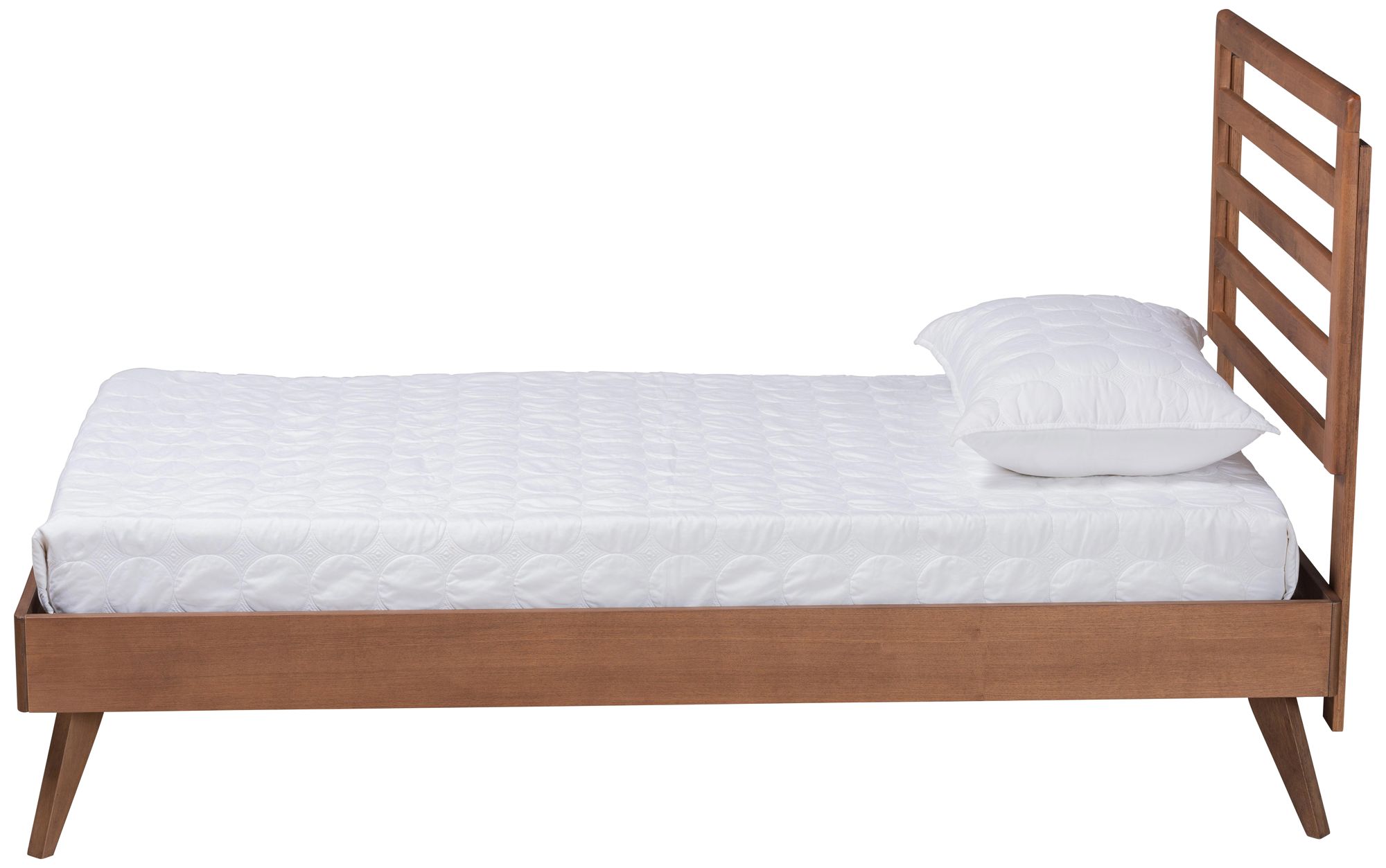 Image 6 Baxton Studio Shiro Ash Walnut Wood Twin Platform Bed more views