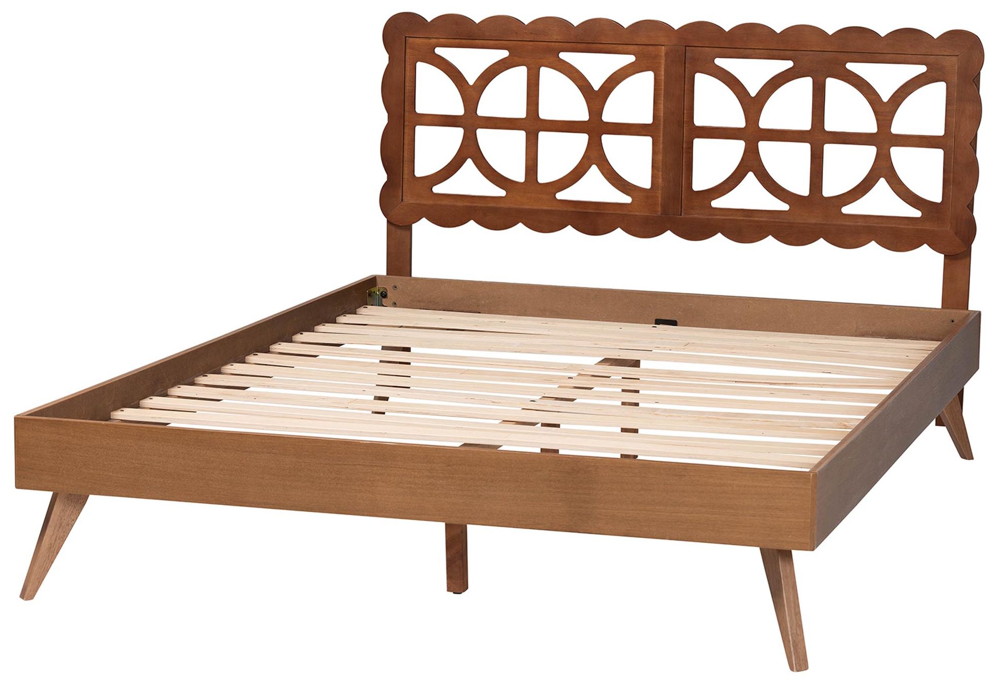 Image 4 Baxton Studio Shukura Platform Bed - Mid-Century Modern Bed, Queen more views