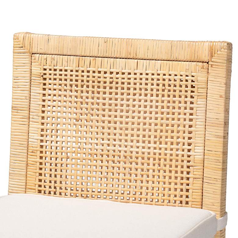 Image 3 Baxton Studio Sofia 26 3/4" Natural Rattan Counter Stool more views