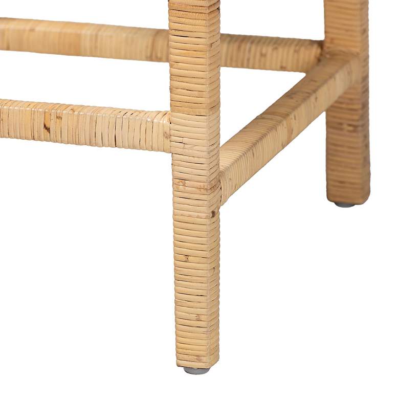 Image 4 Baxton Studio Sofia 26 3/4" Natural Rattan Counter Stool more views
