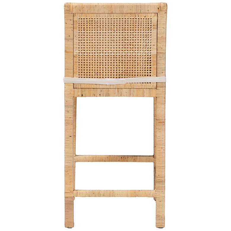 Image 7 Baxton Studio Sofia 26 3/4 inch Natural Rattan Counter Stool more views