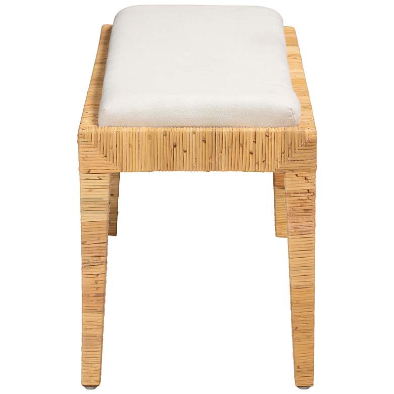 Image 6 Baxton Studio Sofia 48"W Natural Brown Rattan Accent Bench more views