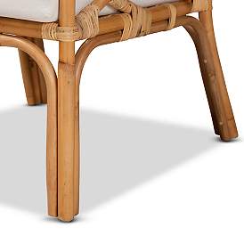 Image5 of Baxton Studio Sonia Natural Rattan Accent Armchair more views