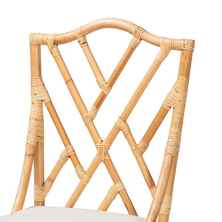 Image 3 Baxton Studio Sonia Natural Rattan Dining Chair more views