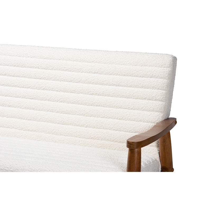Image 3 Baxton Studio Stratton 49 1/2"W Cream Tufted Fabric Loveseat more views