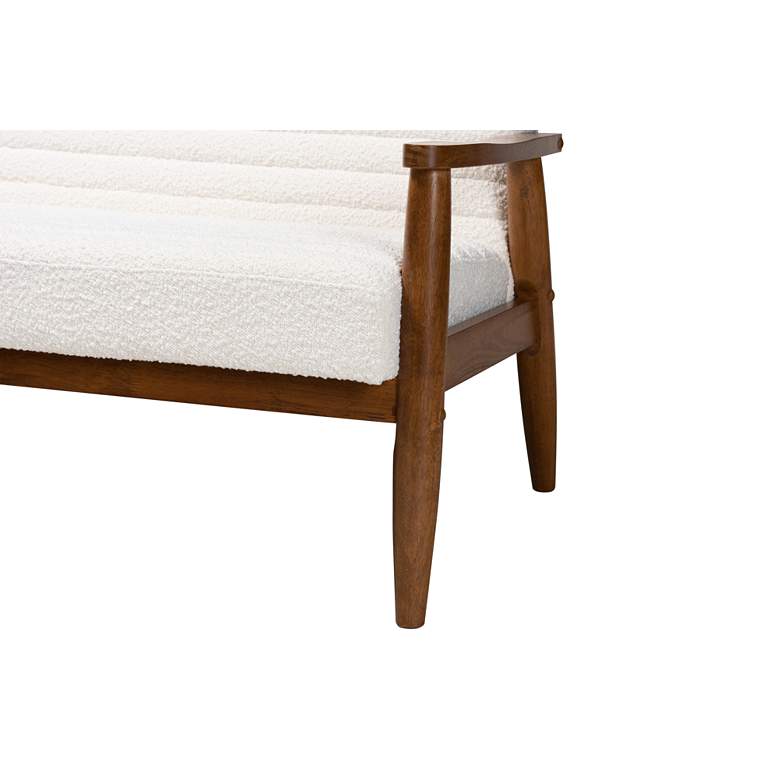 Image 4 Baxton Studio Stratton 49 1/2"W Cream Tufted Fabric Loveseat more views