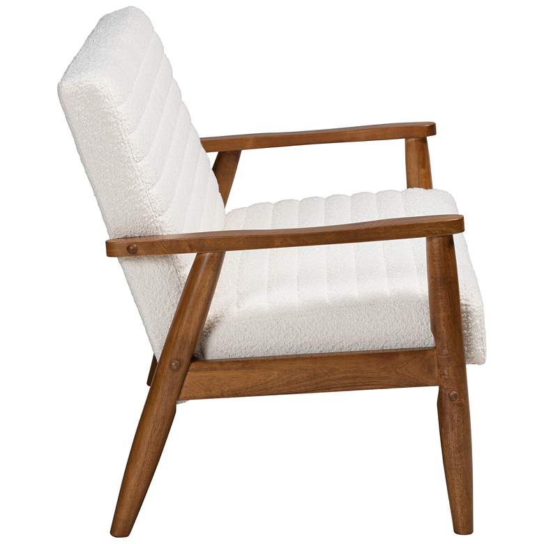 Image 7 Baxton Studio Stratton 49 1/2"W Cream Tufted Fabric Loveseat more views