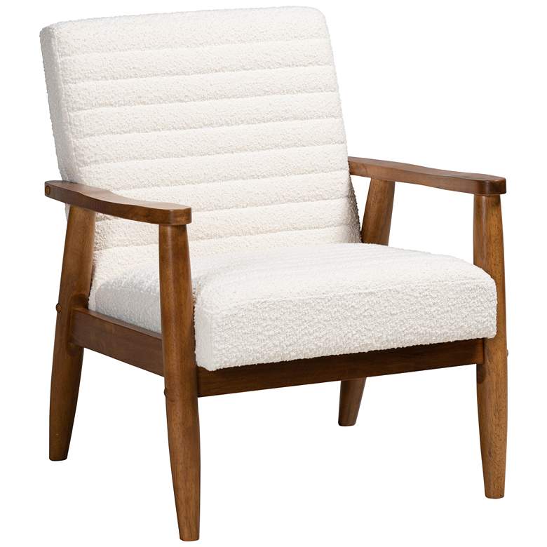 Image 2 Baxton Studio Stratton Cream Tufted Fabric Armchair