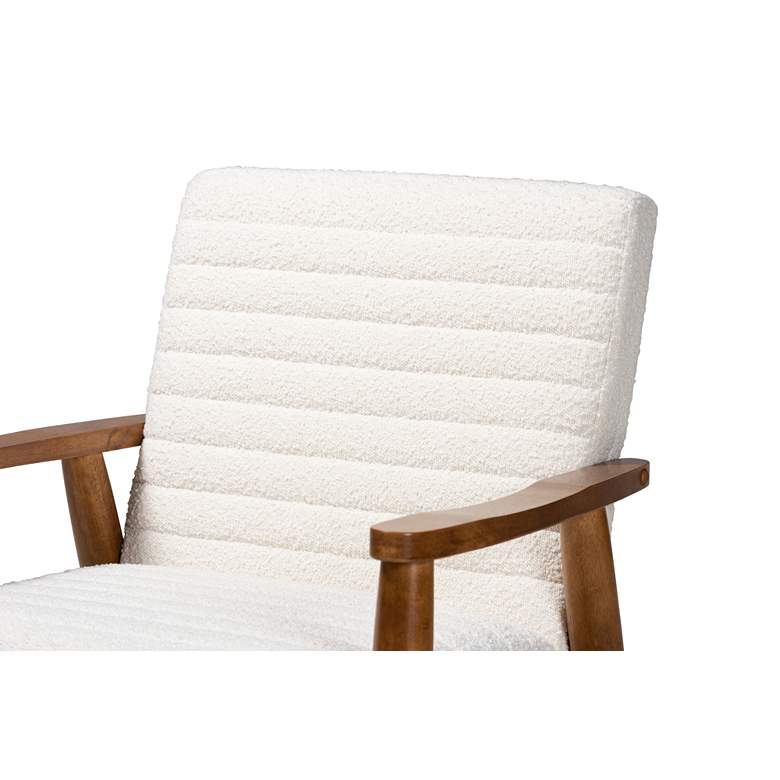 Image 3 Baxton Studio Stratton Cream Tufted Fabric Armchair more views