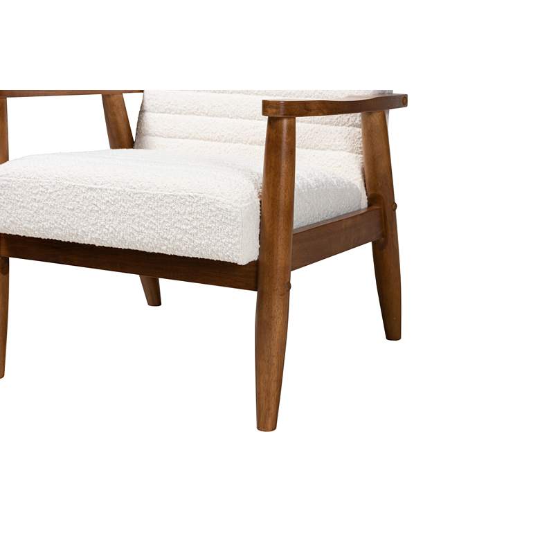 Image 4 Baxton Studio Stratton Cream Tufted Fabric Armchair more views