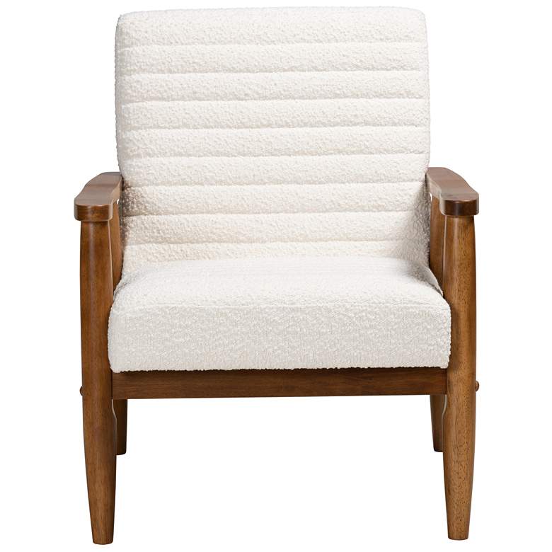 Image 6 Baxton Studio Stratton Cream Tufted Fabric Armchair more views