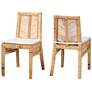 2_Baxton Studio Suci Natural Brown Rattan 2-Piece Dining Chair Set