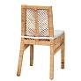 3_Baxton Studio Suci Natural Brown Rattan 2-Piece Dining Chair Set more views