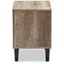 5_Baxton Studio Swanson Light Brown Wood 2-Drawer Nightstand more views