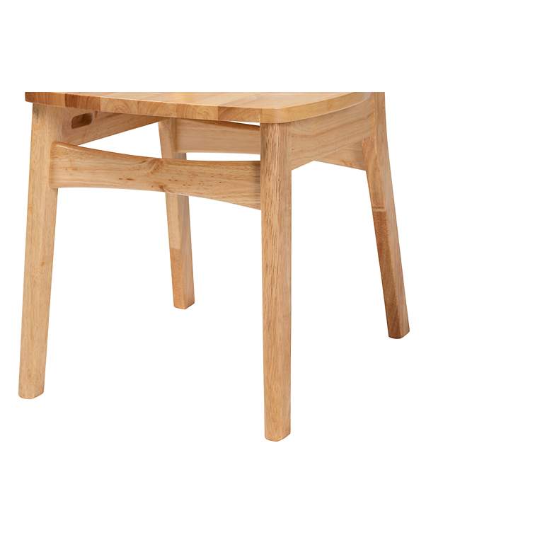 Image 4 Baxton Studio Tadeo Oak Brown Wood Dining Chairs Set of 2 more views