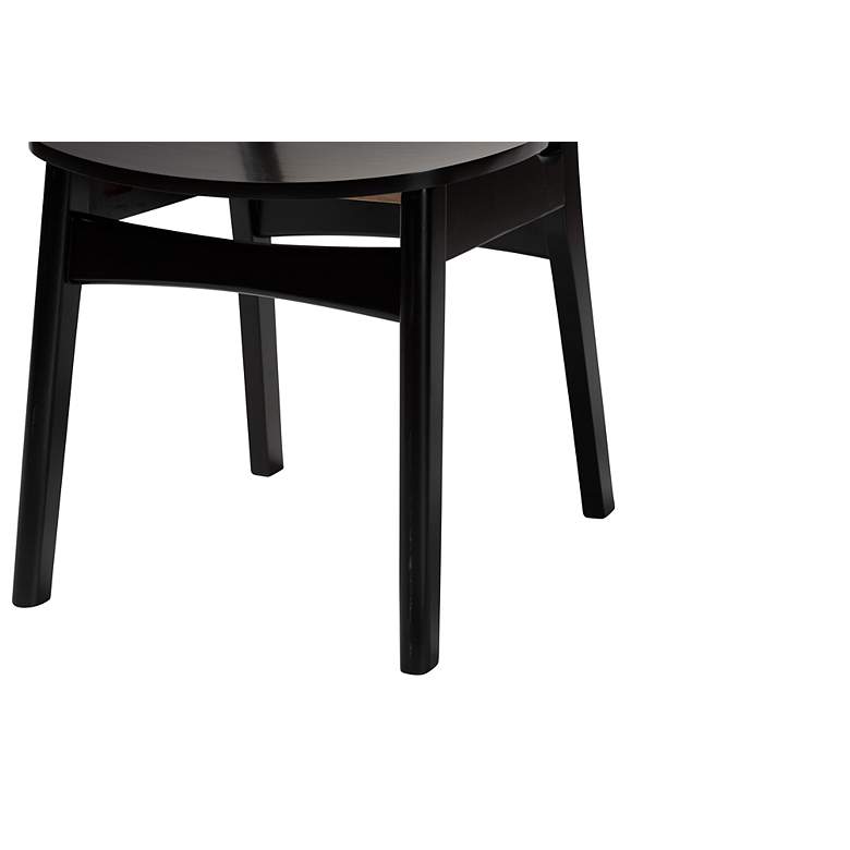 Image 4 Baxton Studio Tafari Dark Brown Wood Dining Chairs Set of 2 more views