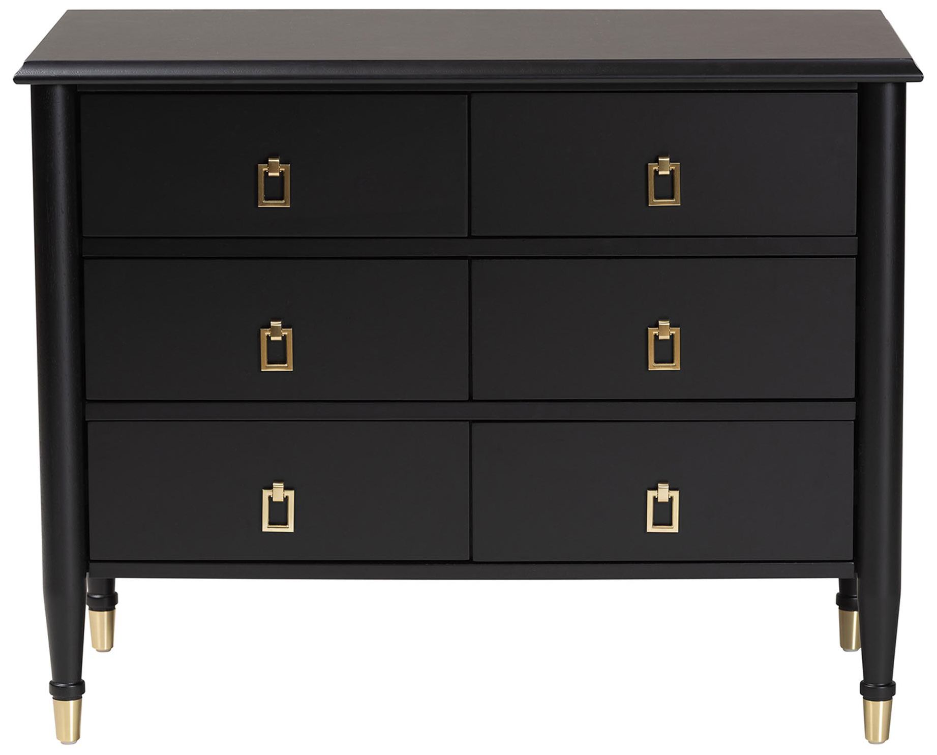 Image 4 Baxton Studio Tamra Black Wood Chest with Drawers, 6-Drawer Storage more views