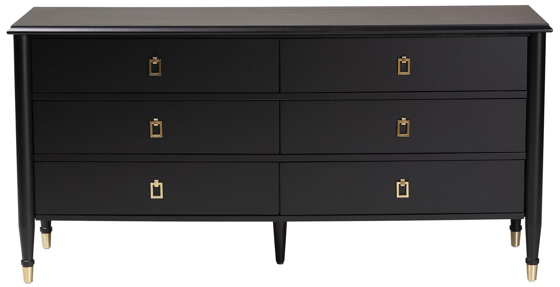 Image 4 Baxton Studio Tamra Black Wood Dresser with Drawers, 6-Drawer more views