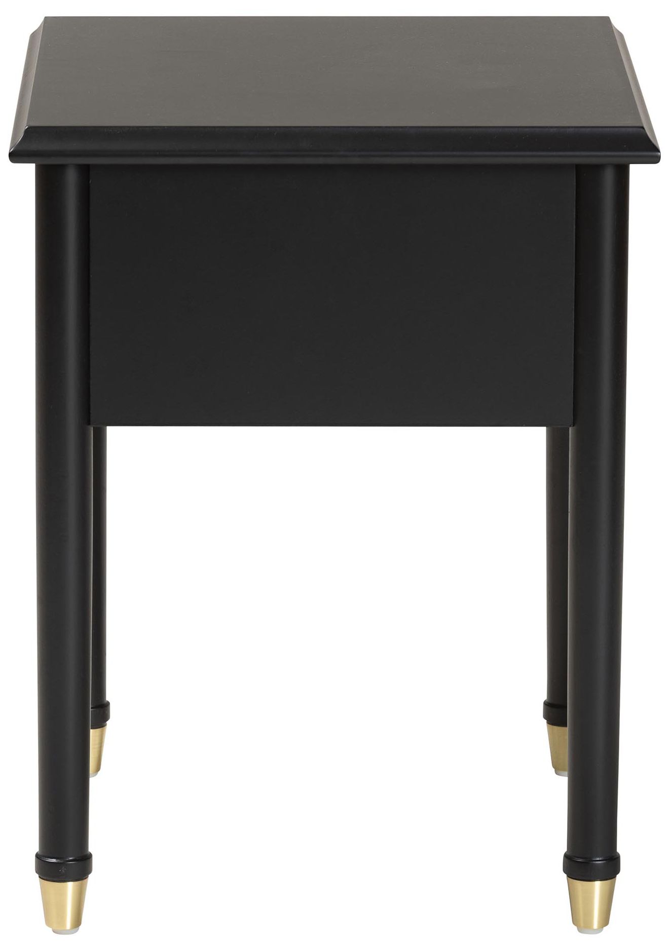 Image 6 Baxton Studio Tamra Black Wood Nightstand with Pullout Shelf more views