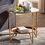 1_Baxton Studio Tamsin 22" Wide Antique Gold Mirrored Top Accent Table