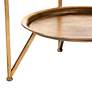 4_Baxton Studio Tamsin 22" Wide Antique Gold Mirrored Top Accent Table more views