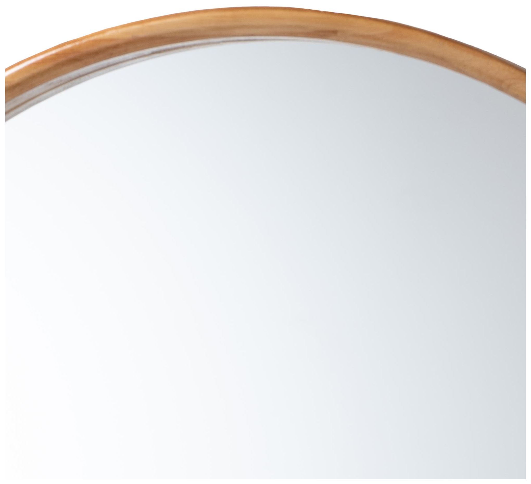 Image 3 Baxton Studio Tazara 27 1/2" Japandi Natural Round Accent Wall Mirror more views
