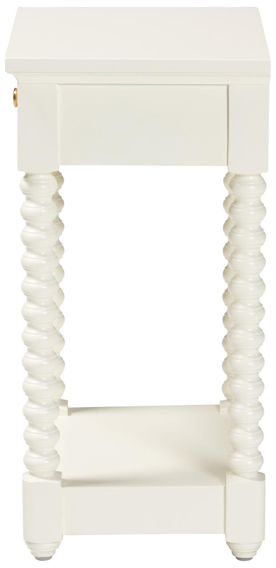 Image 5 Baxton Studio Terentia Nightstand with 1-Drawer, White more views