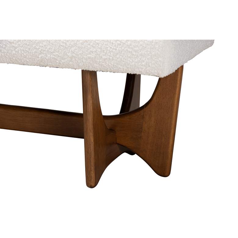 Image 3 Baxton Studio Theo 48 3/4"W Cream Tufted Fabric Accent Bench more views