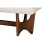 3_Baxton Studio Theo 48 3/4"W Cream Tufted Fabric Accent Bench more views