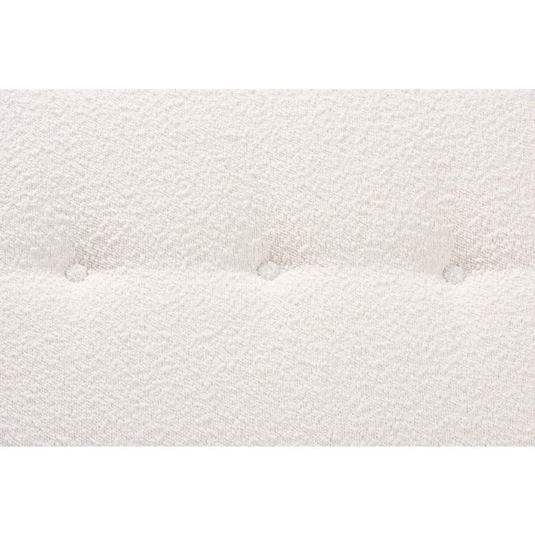 Image 4 Baxton Studio Theo 48 3/4"W Cream Tufted Fabric Accent Bench more views