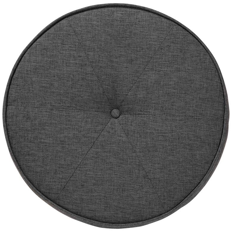 Image 3 Baxton Studio Theo Dark Gray Ottoman Footstool more views
