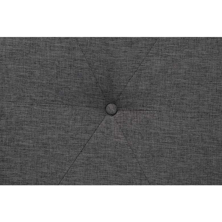 Image 4 Baxton Studio Theo Dark Gray Ottoman Footstool more views