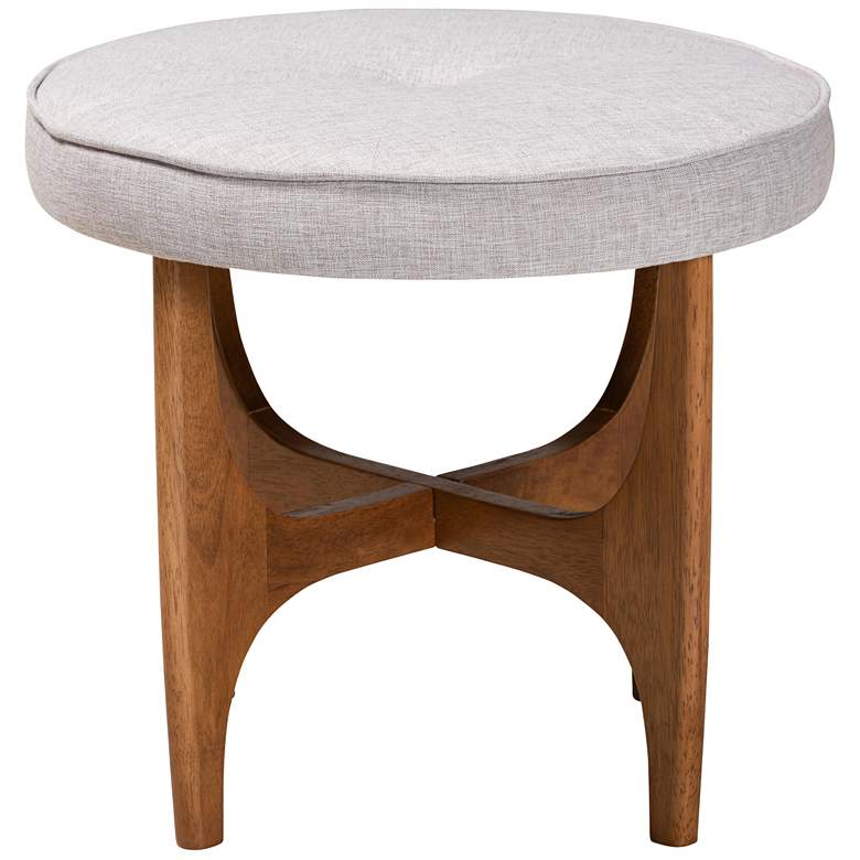 Image 5 Baxton Studio Theo Greyish Beige Ottoman Footstool more views
