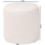 6_Baxton Studio Tori Ivory Boucle Fabric Round Ottoman more views