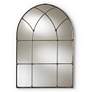 3_Baxton Studio Tova Antique Silver Finished Arched Window Accent Wall Mirror more views