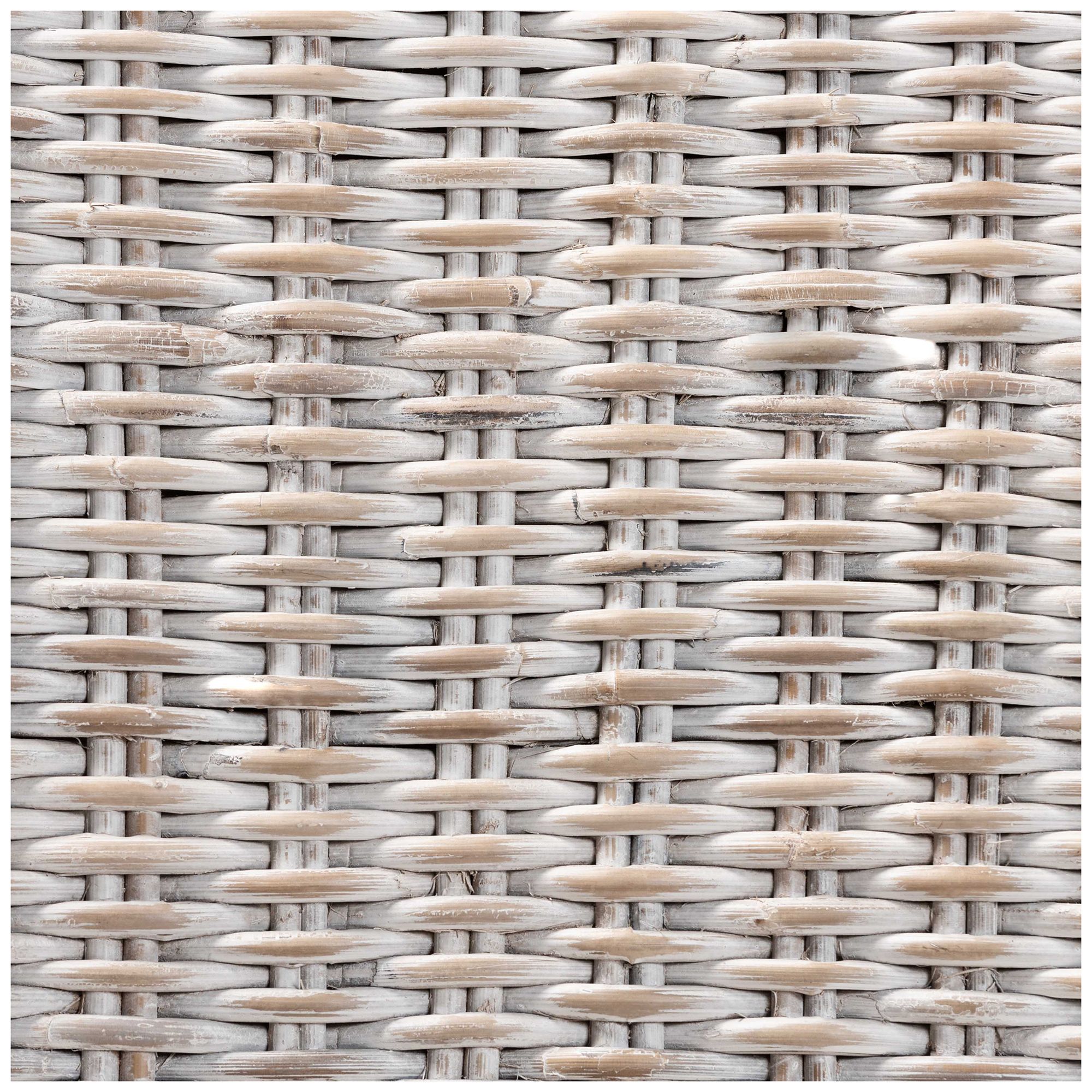 Baxton Studio Trianna Whitewashed Rattan Wood Dining Chair