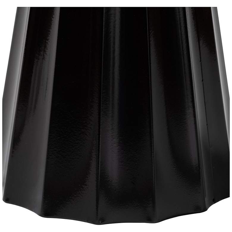 Image 5 Baxton Studio Ulmer Black Metal Scalloped Side Table more views