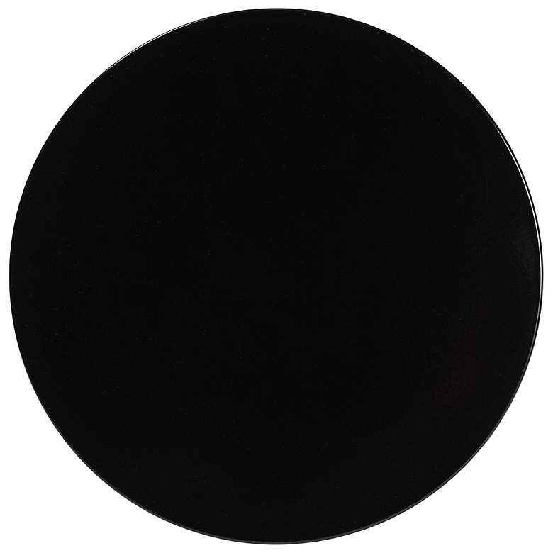 Image 6 Baxton Studio Ulmer Black Metal Scalloped Side Table more views