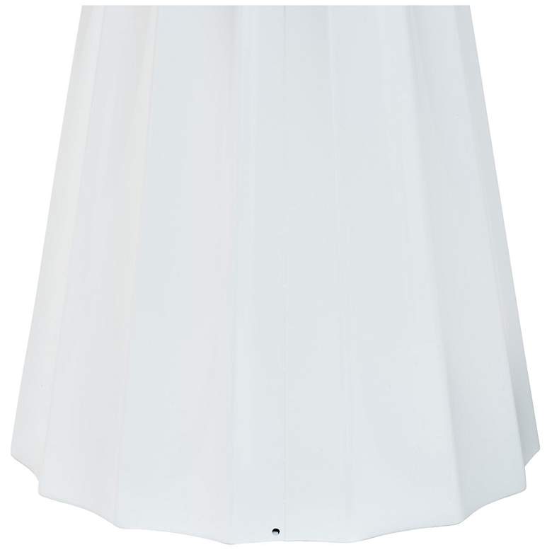 Image 5 Baxton Studio Ulmer White Metal Scalloped Side Table more views