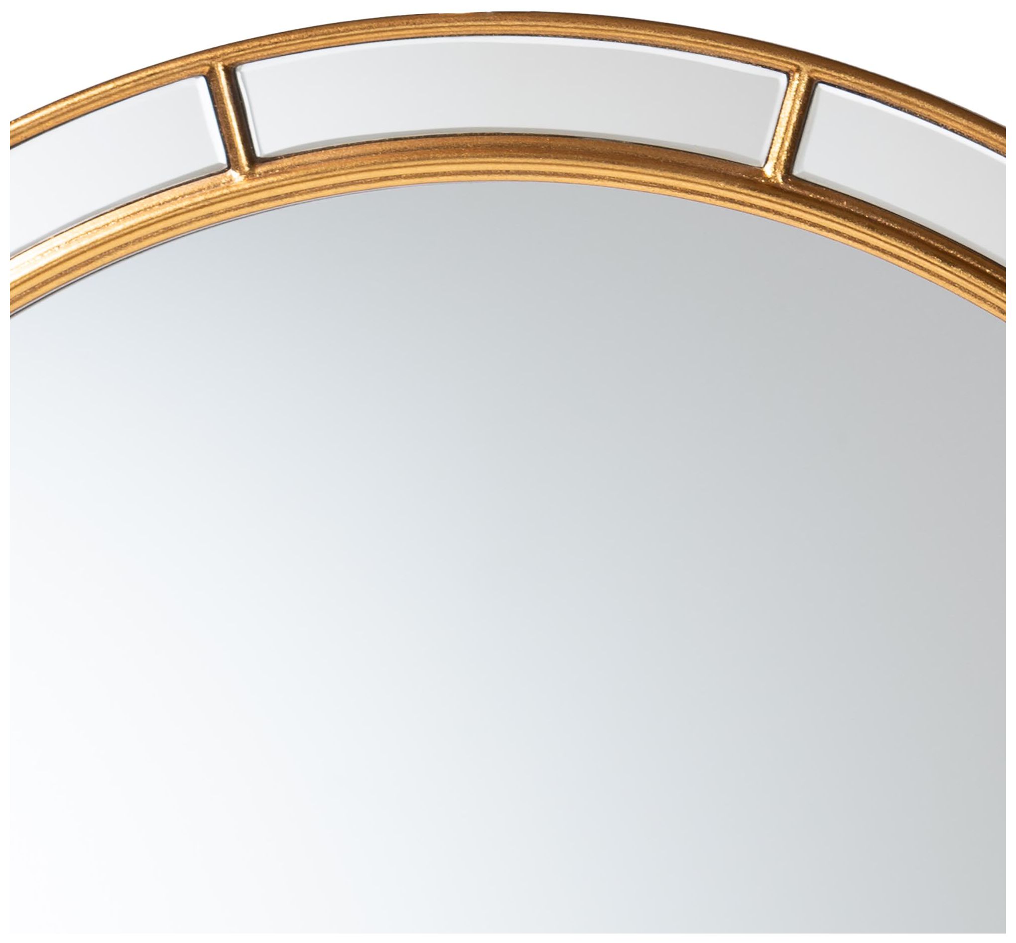 Image 3 Baxton Studio Ulvi Antique Goldleaf Round Accent Mirror more views